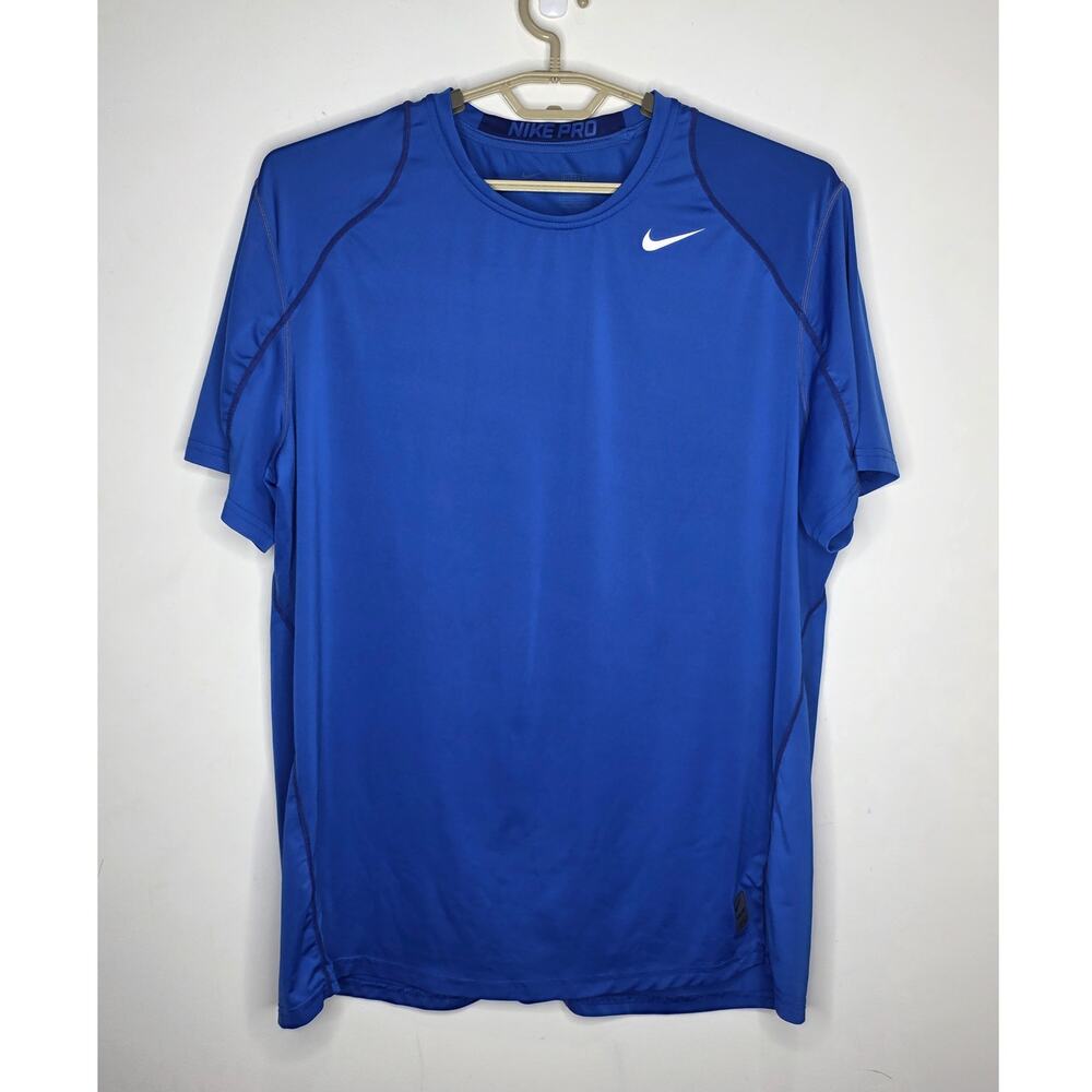 Nike Pro royal blue short sleeve athletic workout shirt - 2XL / XXL